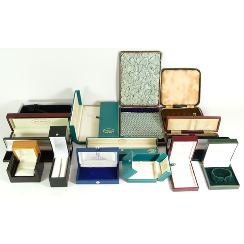 135 - A collection of jewellery and watch boxes