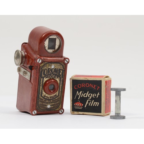 Coronet Midget Bakélite Marron – Appareil Photo Miniature Anglais Vintage Années 30