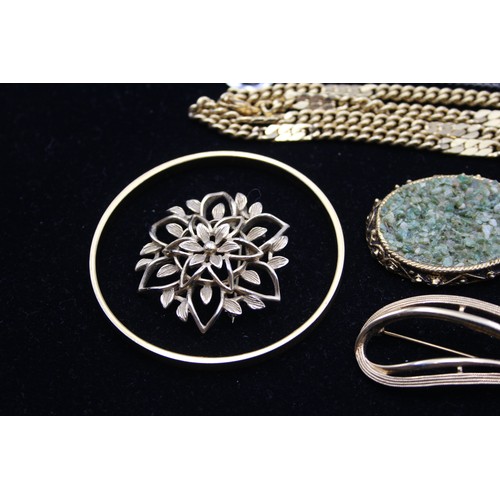 159 - Ten pieces of costume jewellery including Swarovski