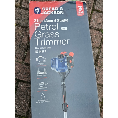 20 - A Spear & Jackson 31cc 43cm 4 stroke petrol grass strimmer.

All electrical items are sold untested ... 
