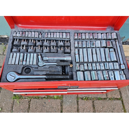41 - A Clarke tool chest with original tools, 53 x 26 x 32cm