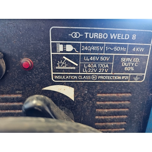 48 - A Turbo Weld 8 4KW 240V welder, sold as seen, a Karcher Compact K2 power washer, unused, and a Toled... 
