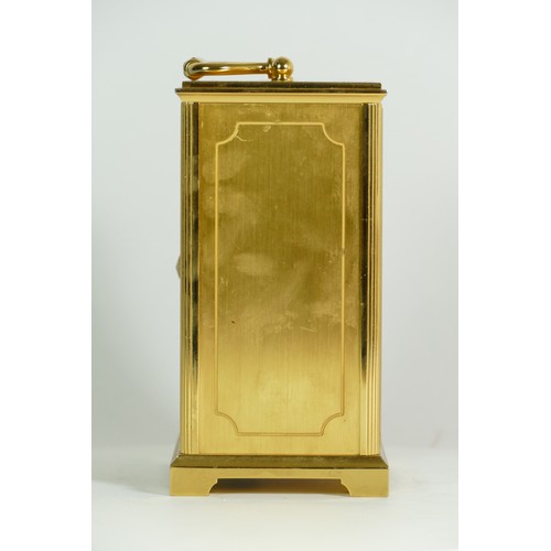 A 1980s Arthur Imhof of Switzerland carriage clock, having an