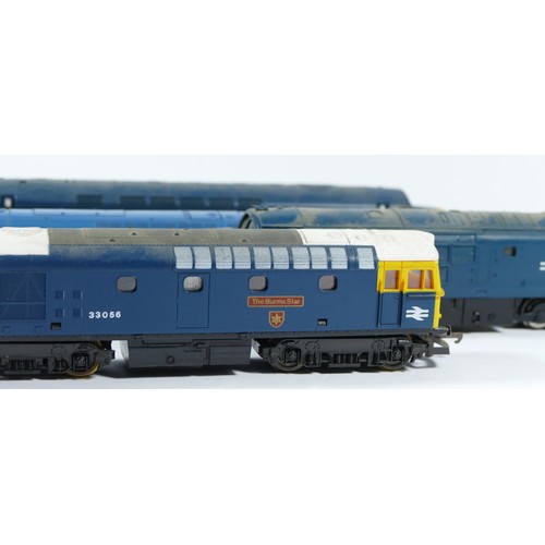 17 - Hornby & Lima, OO gauge, collection of 4 National Rail locomotives, unboxed to include models 33056,... 