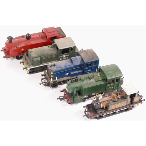 43 - Hornby, Lima & Dapol, OO gauge, a collection of 5x locomotives to include Great Western 01234, BR D2... 