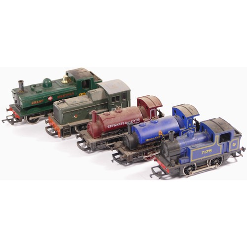 47 - Hornby, OO gauge, a collection of 5x locomotives to include Highland Railway, Stewarts & Lloyds 205,... 