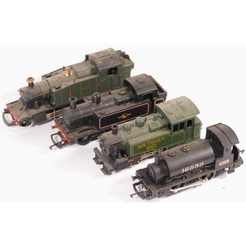 53 - Hornby & Lima, OO gauge, a collection of 4x locomotives to include Southern 4572, GWR 4589, LMS 1603... 