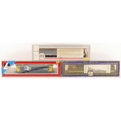 84 - Lima, OO gauge, a collection of 3x locomotives to include 73105, D9015 & 50035, all boxed (3)