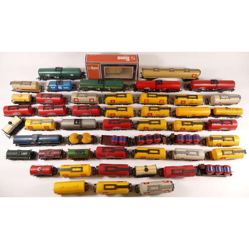 94 - Hornby & Lima, OO gauge, a collection of over 50 mixed freight carriage wagons