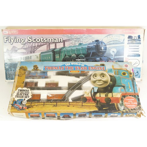 106 - Hornby, OO gauge, Flying Scotsman electric train set with a Hornby, World of Thomas the Tank Engine ... 