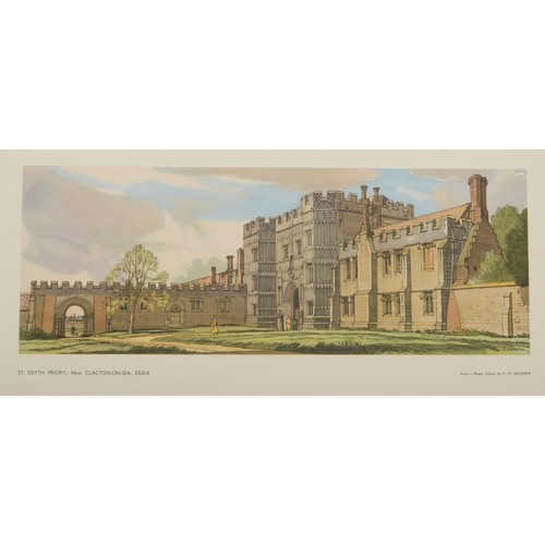 146 - Three original unframed carriage prints to include, cavendish, Suffolk (Baldwin), Blythburgh, near H... 