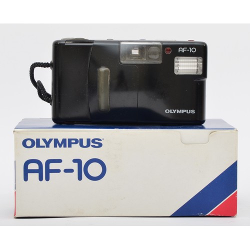 155 - An Olympus AF-10 35mm film camera with original box