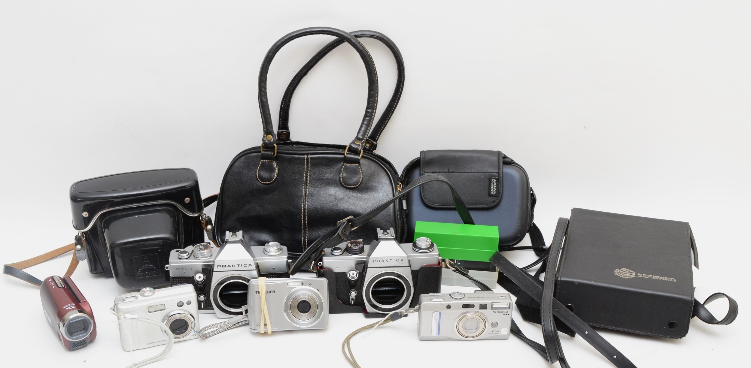 A collection of camera's and accessories to include, Praktic...