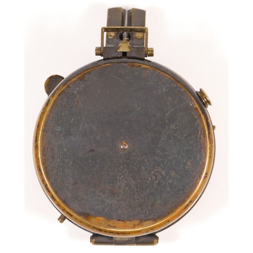 498 - Boer War, a Major Legh's Patent Luminous compass, by Lawrence & Mayo, c. 1899.