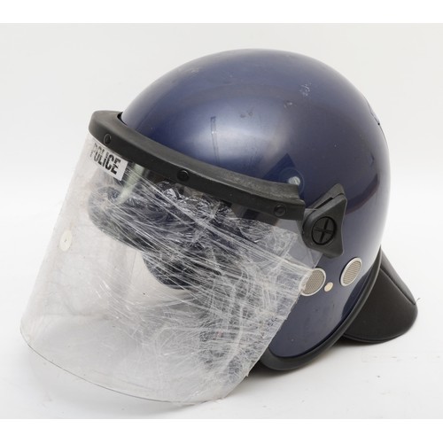 510 - A police riot helmet, new and unused.