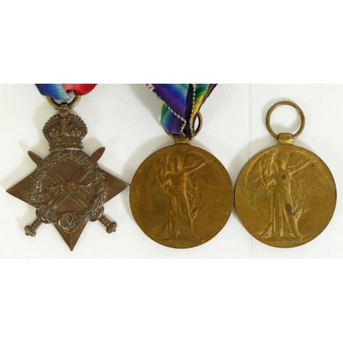 527 - WWI, 1914 - 15 Star, named S.9967 Pte. J. McK Dugan, Cameron Highlanders, Victory named 50343 Pte S.... 