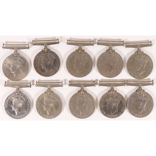 544 - WWII, ten War medals