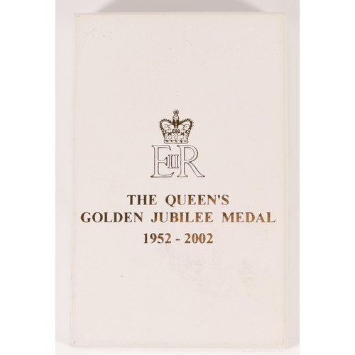 547 - ERII, Queens Golden Jubilee Medal, boxed