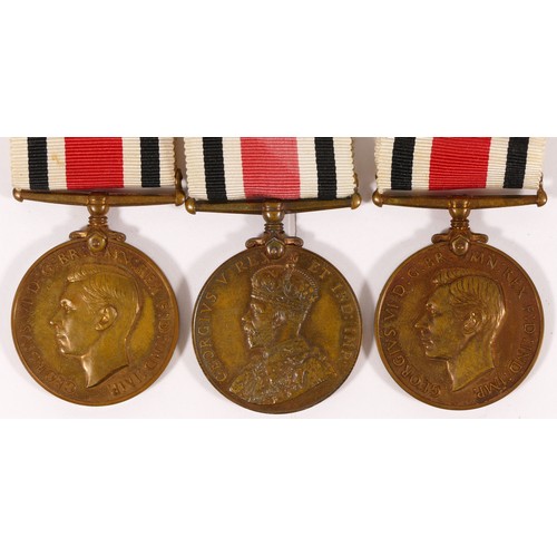 550 - GV and GVI, three Police Special Constabulary medals, named William Jolley, George H. Howard and Ben... 