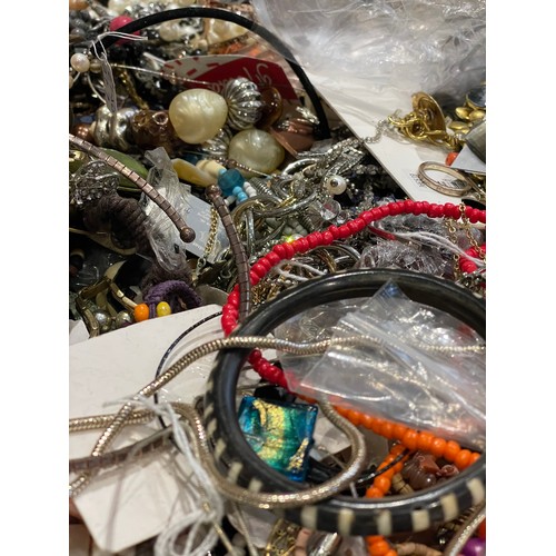 129 - Approximately 10KG of costume jewellery