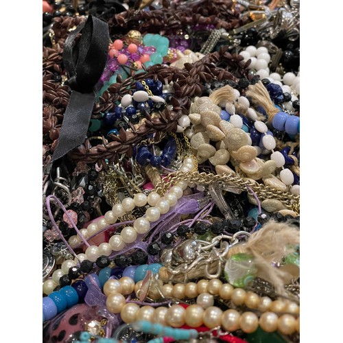 130 - Approximately 10KG of costume jewellery