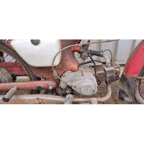 507 - c. 1960-62 Honda C110D Sports Cub, 49cc, project. Registration number 508 FUB (not recorded with DVL... 