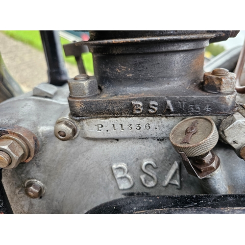 539 - 1929 BSA Model S, Sloper, 500cc. Registration number BF 7784 (non transferrable). Frame number P1333... 