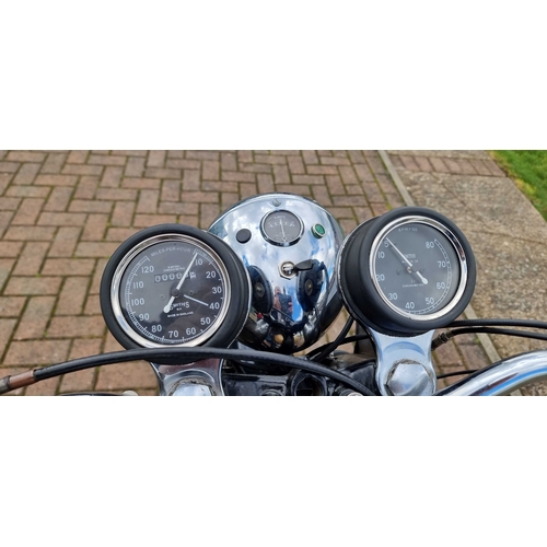 568 - 1965 BSA A65 Lightning, 649cc. Registration number KHH 399C. Frame number A50B 7233. Engine number A... 