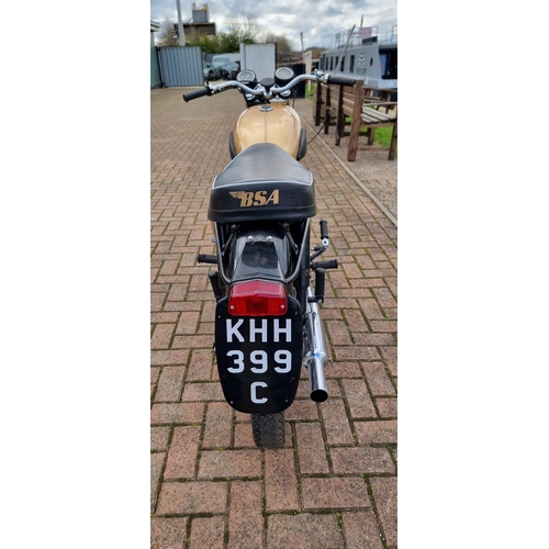 568 - 1965 BSA A65 Lightning, 649cc. Registration number KHH 399C. Frame number A50B 7233. Engine number A... 