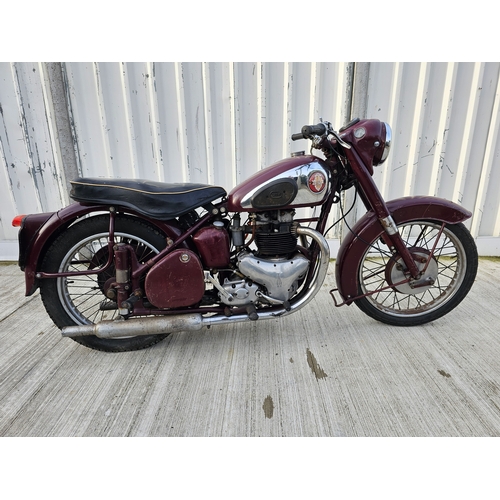 574 - 1954 BSA A7, 500cc. Registration number RSK 198 (non transferrable). Frame number GA7 512971. Engine... 