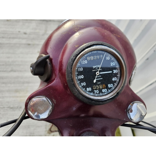 574 - 1954 BSA A7, 500cc. Registration number RSK 198 (non transferrable). Frame number GA7 512971. Engine... 