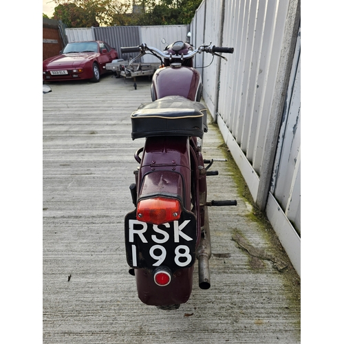 574 - 1954 BSA A7, 500cc. Registration number RSK 198 (non transferrable). Frame number GA7 512971. Engine... 