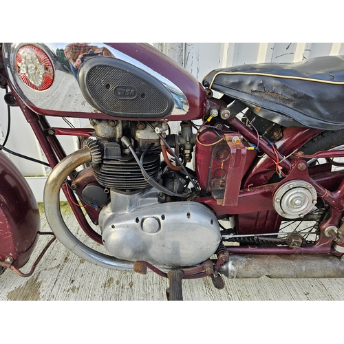 574 - 1954 BSA A7, 500cc. Registration number RSK 198 (non transferrable). Frame number GA7 512971. Engine... 