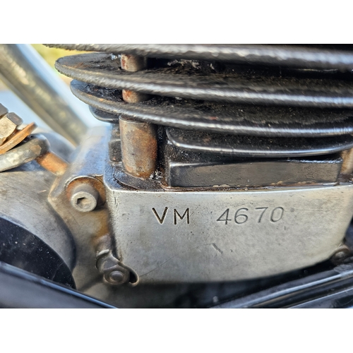 578 - 1960 Velocette Venom, 498cc. Registration number NBV 669. Frame number RS12811. Engine number VM 467... 