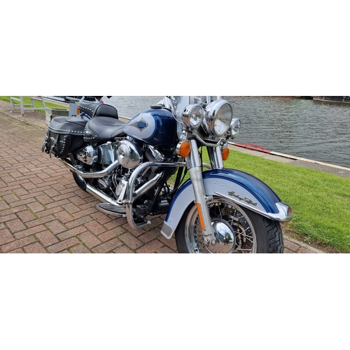 582 - 2000 Harley Davidson FLSTC Heritage Softail, 1450cc. Registration number W517 WGC. Frame number 1HD1... 