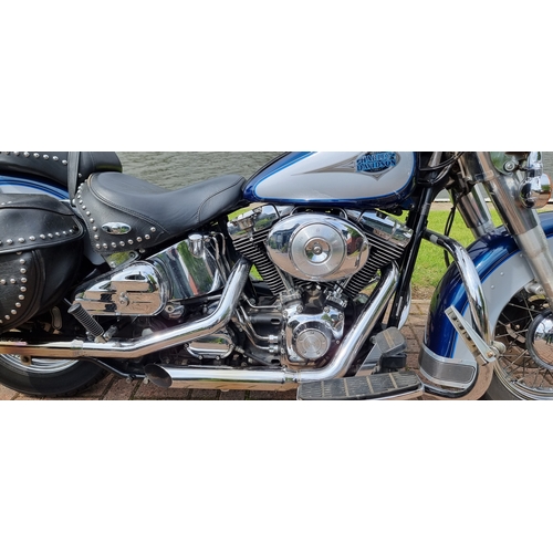 582 - 2000 Harley Davidson FLSTC Heritage Softail, 1450cc. Registration number W517 WGC. Frame number 1HD1... 