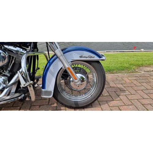 582 - 2000 Harley Davidson FLSTC Heritage Softail, 1450cc. Registration number W517 WGC. Frame number 1HD1... 