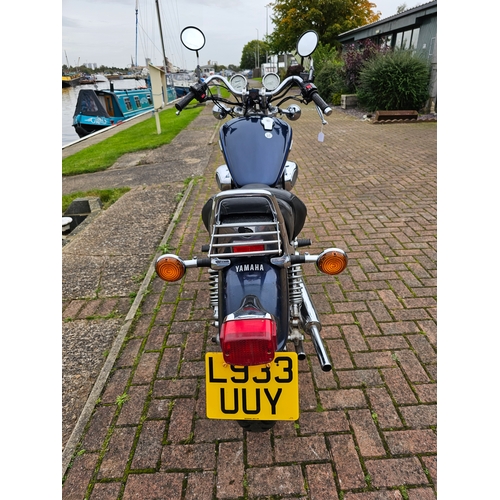 587 - 1994 Yamaha Virago 749cc. Registration number L933 UUY. Frame number 4FY 008318. Engine number 4FY 0... 