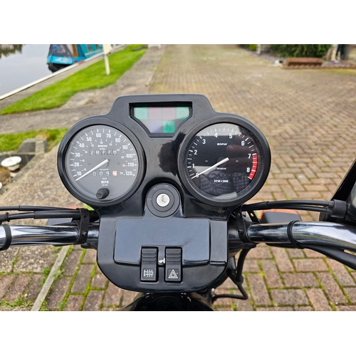 589 - 1996 BMW R100R, 980cc. Registration number N37 SPR. Frame number 0168598. Engine number 06950084.
So... 