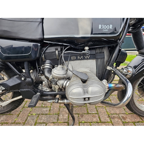 589 - 1996 BMW R100R, 980cc. Registration number N37 SPR. Frame number 0168598. Engine number 06950084.
So... 