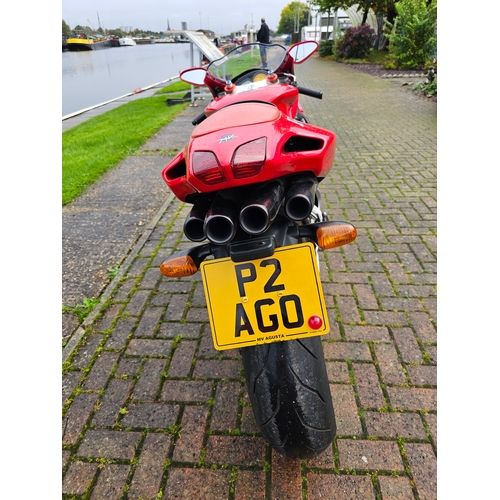 592 - 2001 MV Augusta F4, 749cc. P2 AGO. Frame number ZCGF401AA1V003527. Engine number F4 A104259.
Sold wi... 