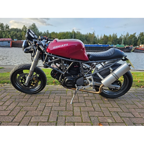 593 - 1998 Ducati 600SS, 600cc. Registration number R986 DVM. Frame number not found. Engine number not fo... 