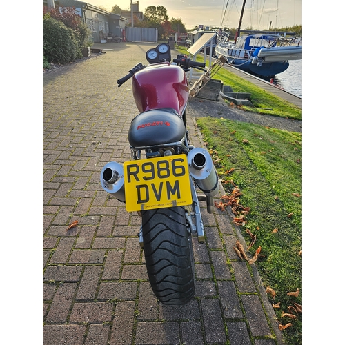 593 - 1998 Ducati 600SS, 600cc. Registration number R986 DVM. Frame number not found. Engine number not fo... 