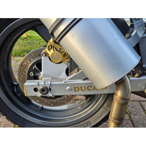 593 - 1998 Ducati 600SS, 600cc. Registration number R986 DVM. Frame number not found. Engine number not fo... 