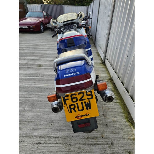 595 - 1989 Honda CBR1000F-K, 999cc. Registration number F629 RUW. Frame number SC21 2001224. Engine number... 