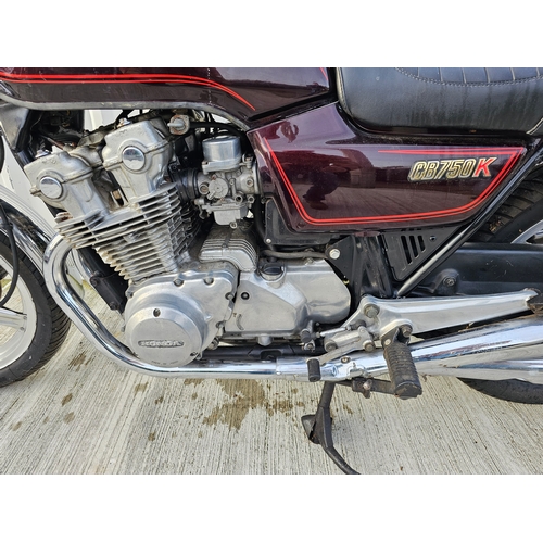 596 - 1980 Honda CB750 K, 748cc. Registration number MVS 551V. Frame number RC01 2017023. Engine number RC... 