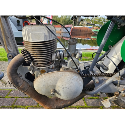 598 - 1960 Greeves 25DB Sports Twin race bike, 248cc. Registration number 979 RTC (see text). Frame number... 