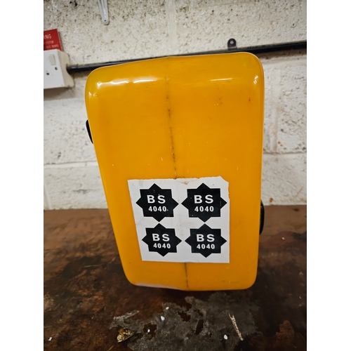 65 - A plastic JET petrol pump globe, repaired