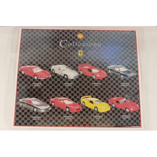 72 - A set of eight boxed Shell Cellezione model Ferrari's comprising of 348TS, F40, 456GT, F50, 250GTO, ... 