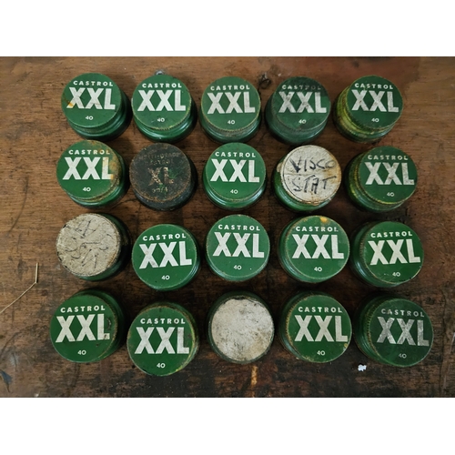 83 - 20 Castrol XXL one pint glass bottle caps